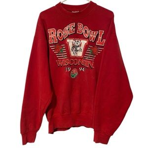 Wisconsin Badgers Vintage Crewneck Sweatshirt 1994 Rose Bowl Pro Spirit 90s